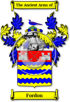 Fordon Family Crest Download (jpg) Legacy Series - 150 DPI