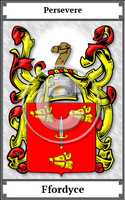 Ffordyce Family Crest Download (JPG)  Book Plated - 150 DPI