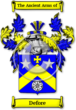 Defore Family Crest Download (JPG) Legacy Series - 600 DPI