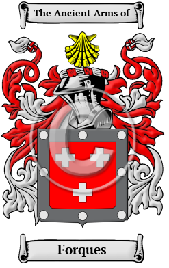 Forques Family Crest Download (JPG) Heritage Series - 600 DPI