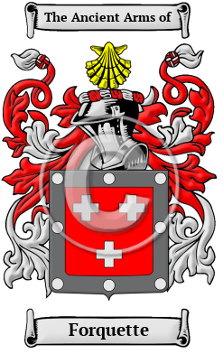 Forquette Family Crest Download (JPG) Heritage Series - 600 DPI