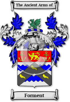 Forment Family Crest Download (jpg) Legacy Series - 150 DPI