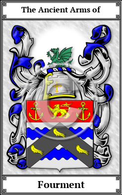 Fourment Family Crest Download (JPG)  Book Plated - 150 DPI