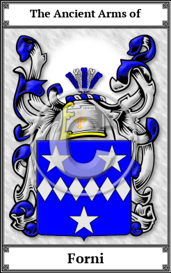 Forni Family Crest Download (JPG) Book Plated - 600 DPI