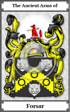 Forsar Family Crest Download (JPG) Book Plated - 600 DPI