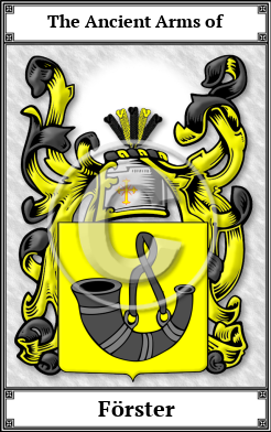 Förster Family Crest Download (JPG) Book Plated - 600 DPI