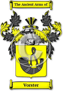 Vorster Family Crest Download (JPG) Legacy Series - 300 DPI