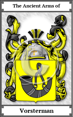Vorsterman Family Crest Download (JPG) Book Plated - 600 DPI