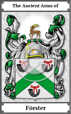 Förster Family Crest Download (JPG) Book Plated - 600 DPI