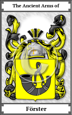 Förster Family Crest Download (JPG)  Book Plated - 150 DPI