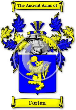 Forten Family Crest Download (jpg) Legacy Series - 150 DPI