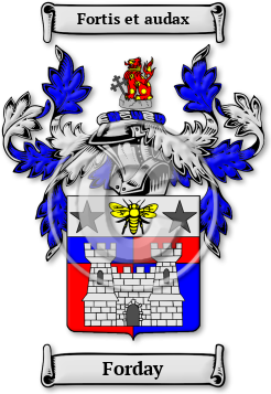 Forday Family Crest Download (jpg) Legacy Series - 150 DPI