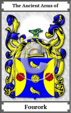 Fourork Family Crest Download (JPG)  Book Plated - 150 DPI