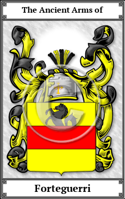 Forteguerri Family Crest Download (JPG) Book Plated - 600 DPI