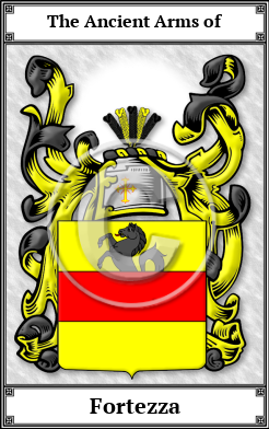 Fortezza Family Crest Download (JPG)  Book Plated - 150 DPI