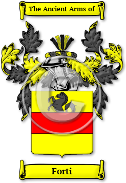 Forti Family Crest Download (jpg) Legacy Series - 150 DPI