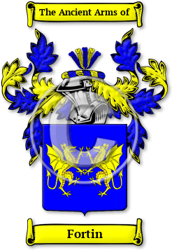 Fortin Family Crest Download (jpg) Legacy Series - 150 DPI