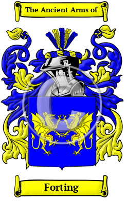 Forting Family Crest Download (JPG) Heritage Series - 600 DPI