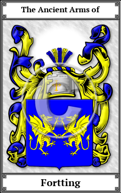Fortting Family Crest Download (JPG)  Book Plated - 150 DPI