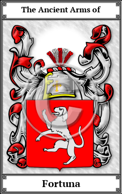 Fortuna Family Crest Download (JPG)  Book Plated - 150 DPI