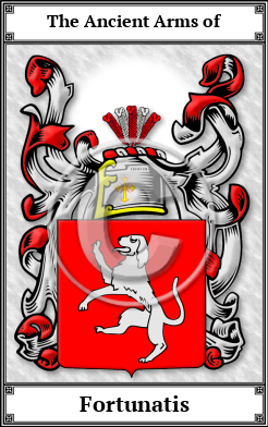 Fortunatis Family Crest Download (JPG)  Book Plated - 150 DPI