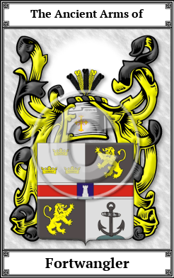 Fortwangler Family Crest Download (JPG)  Book Plated - 150 DPI