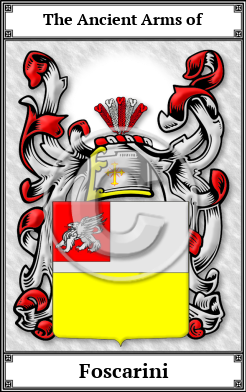 Foscarini Family Crest Download (JPG)  Book Plated - 150 DPI