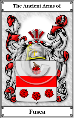 Fusca Family Crest Download (JPG)  Book Plated - 150 DPI