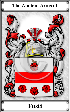 Fusti Family Crest Download (JPG)  Book Plated - 150 DPI