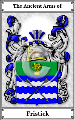 Fristick Family Crest Download (JPG)  Book Plated - 150 DPI