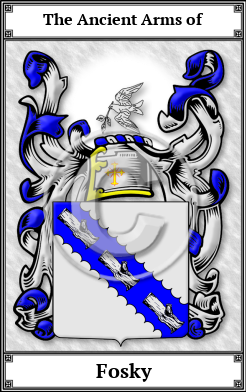Fosky Family Crest Download (JPG)  Book Plated - 150 DPI