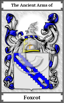 Foxcot Family Crest Download (JPG)  Book Plated - 150 DPI