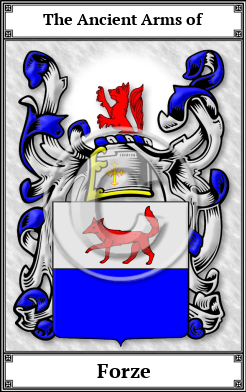 Forze Family Crest Download (JPG)  Book Plated - 150 DPI