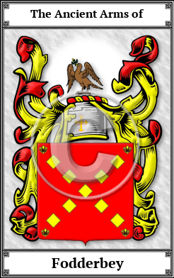 Fodderbey Family Crest Download (JPG)  Book Plated - 150 DPI