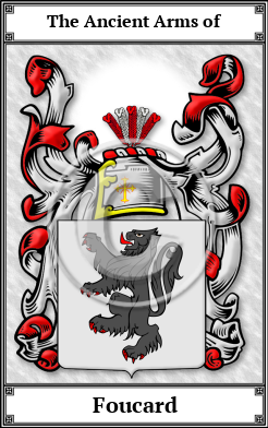 Foucard Family Crest Download (JPG)  Book Plated - 150 DPI