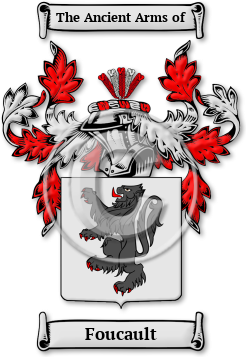 Foucault Family Crest Download (jpg) Legacy Series - 150 DPI