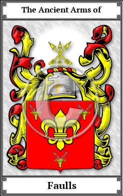 Faulls Family Crest Download (JPG)  Book Plated - 150 DPI