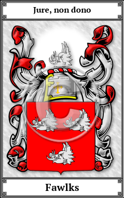 Fawlks Family Crest Download (JPG) Book Plated - 600 DPI
