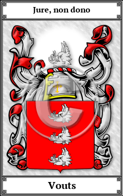 Vouts Family Crest Download (JPG) Book Plated - 600 DPI
