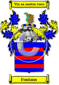 Fontans Family Crest Download (JPG) Legacy Series - 600 DPI