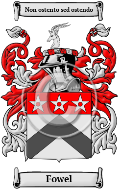 Fowel Family Crest/Coat of Arms