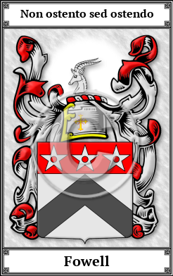 Fowell Family Crest Download (JPG)  Book Plated - 150 DPI