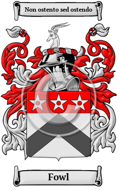 Fowl Family Crest Download (JPG) Heritage Series - 600 DPI