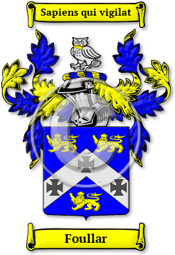 Foullar Family Crest Download (jpg) Legacy Series - 150 DPI