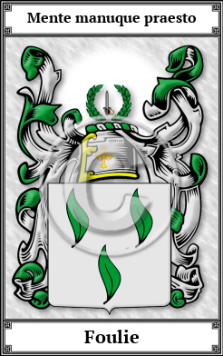 Foulie Family Crest Download (JPG)  Book Plated - 150 DPI