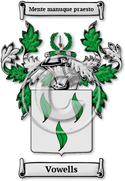Vowells Family Crest Download (JPG) Legacy Series - 300 DPI