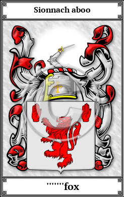 '''''''fox Family Crest Download (JPG)  Book Plated - 150 DPI