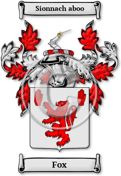 Fox Family Crest Download (JPG) Legacy Series - 300 DPI