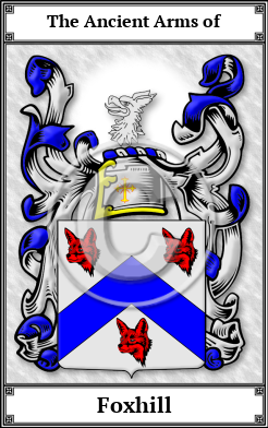 Foxhill Family Crest Download (JPG)  Book Plated - 150 DPI