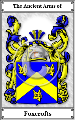 Foxcrofts Family Crest Download (JPG)  Book Plated - 150 DPI